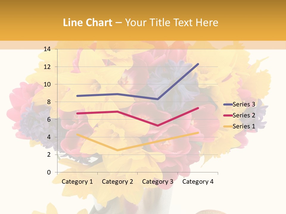 Blue Spring Flower PowerPoint Template