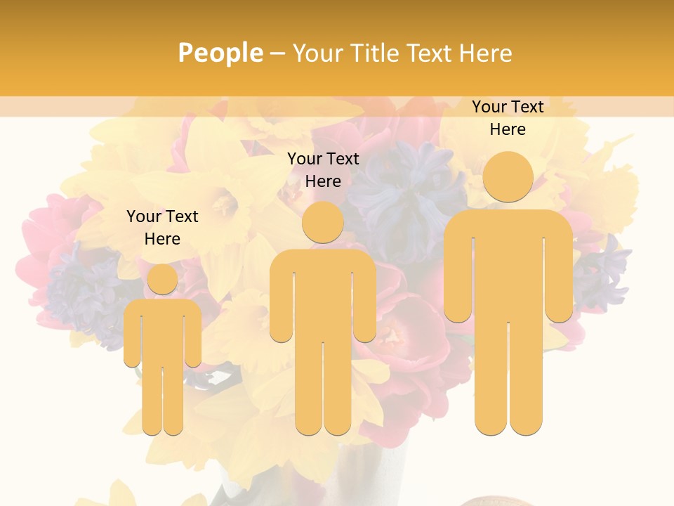 Blue Spring Flower PowerPoint Template