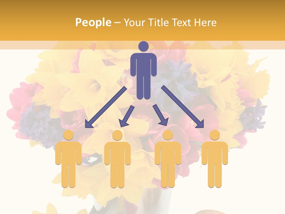 Blue Spring Flower PowerPoint Template