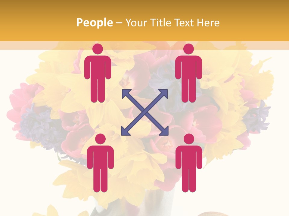 Blue Spring Flower PowerPoint Template