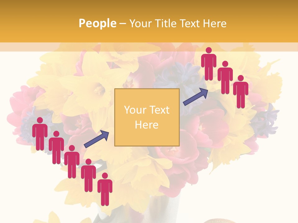 Blue Spring Flower PowerPoint Template