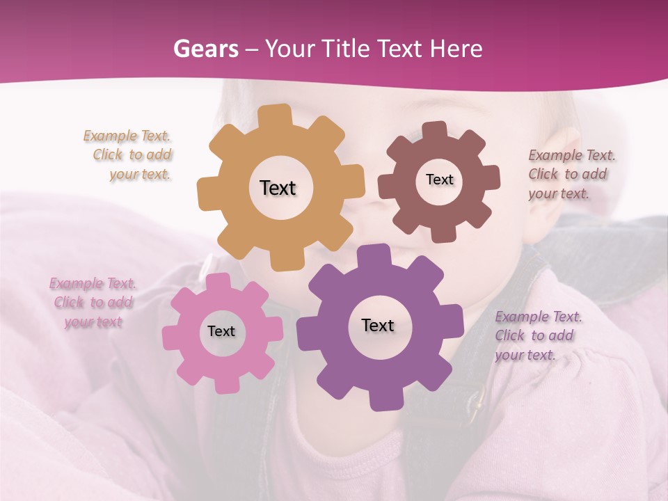 Familie Gesund Isoliert PowerPoint Template