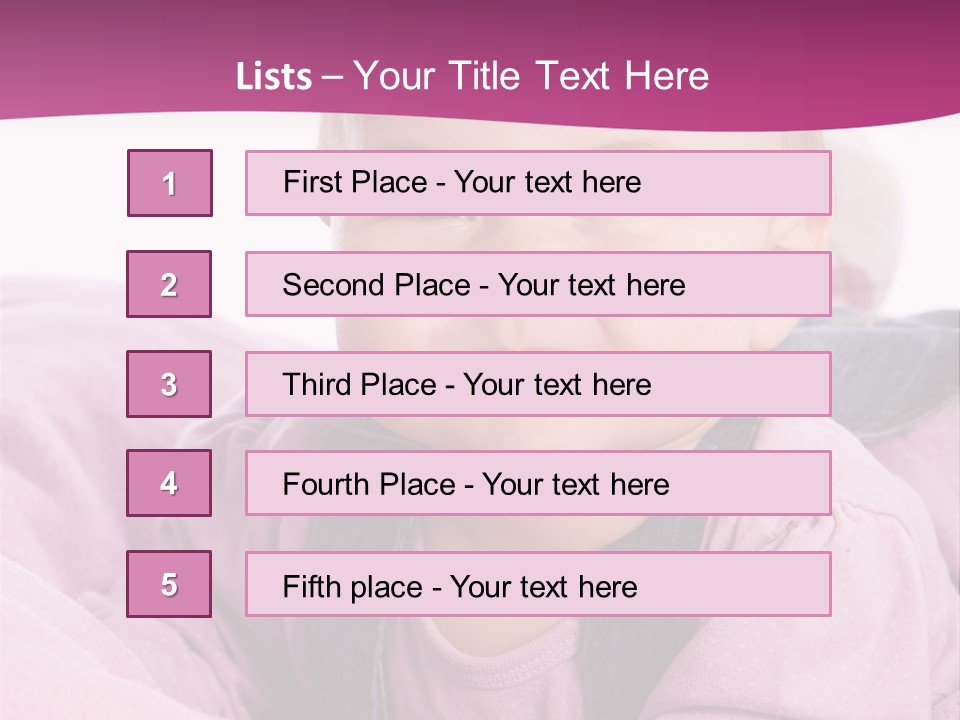 Familie Gesund Isoliert PowerPoint Template