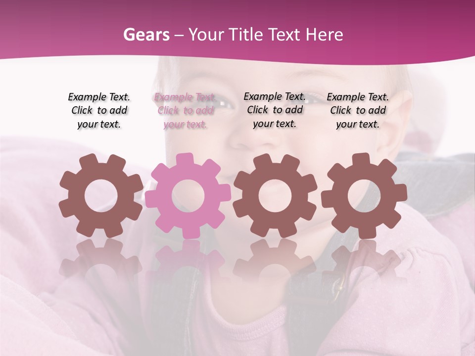 Familie Gesund Isoliert PowerPoint Template