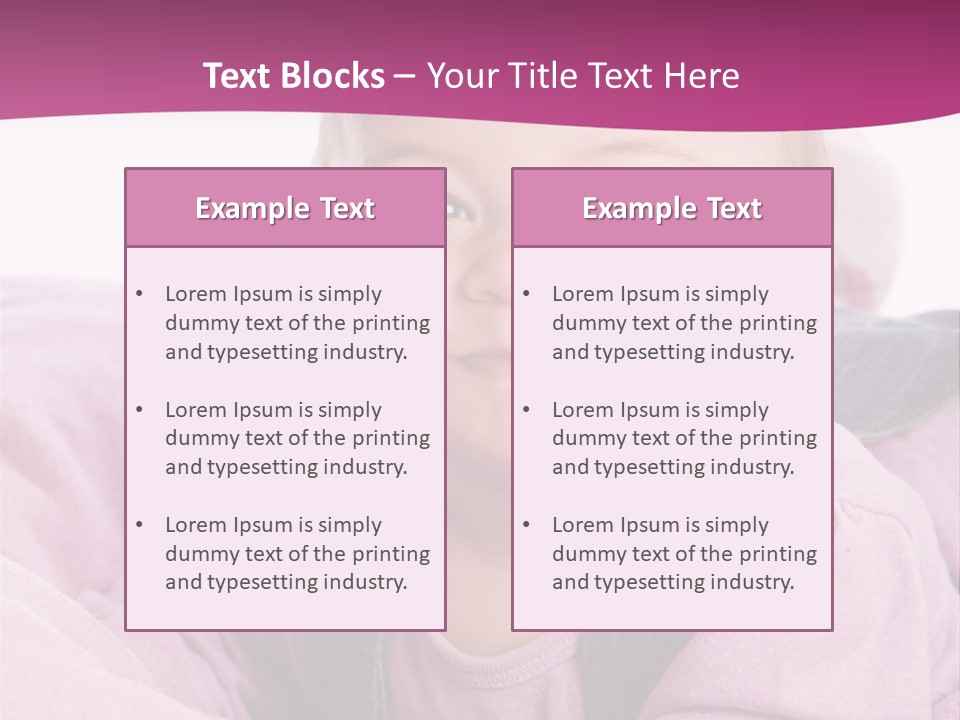 Familie Gesund Isoliert PowerPoint Template