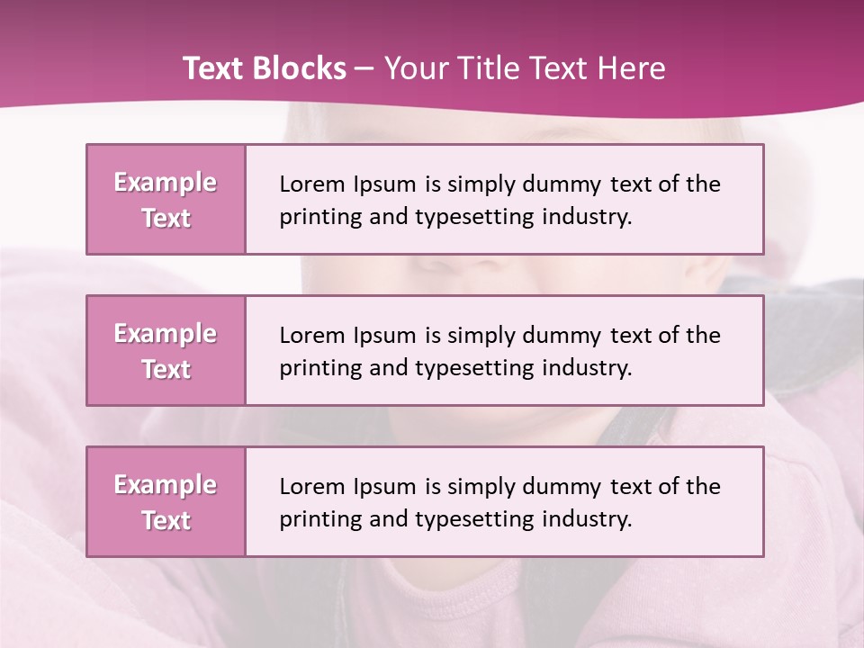 Familie Gesund Isoliert PowerPoint Template