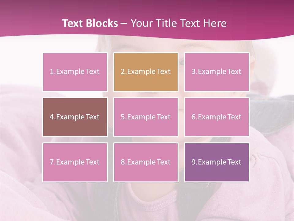 Familie Gesund Isoliert PowerPoint Template