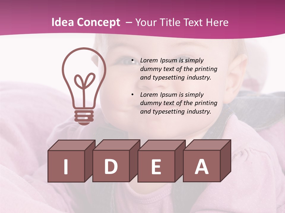 Familie Gesund Isoliert PowerPoint Template