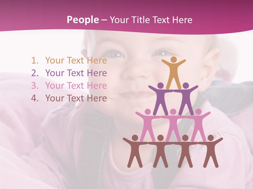 Familie Gesund Isoliert PowerPoint Template