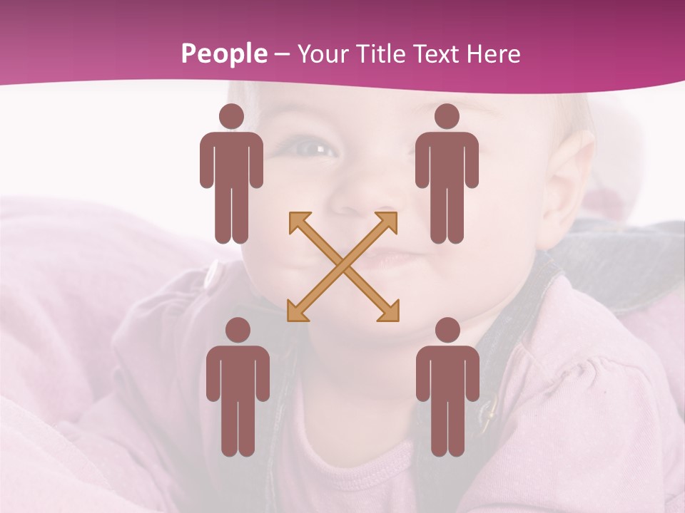 Familie Gesund Isoliert PowerPoint Template