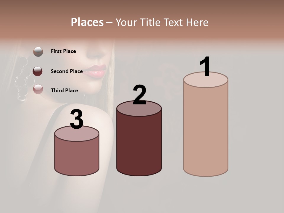 Luxurious Fox Model PowerPoint Template