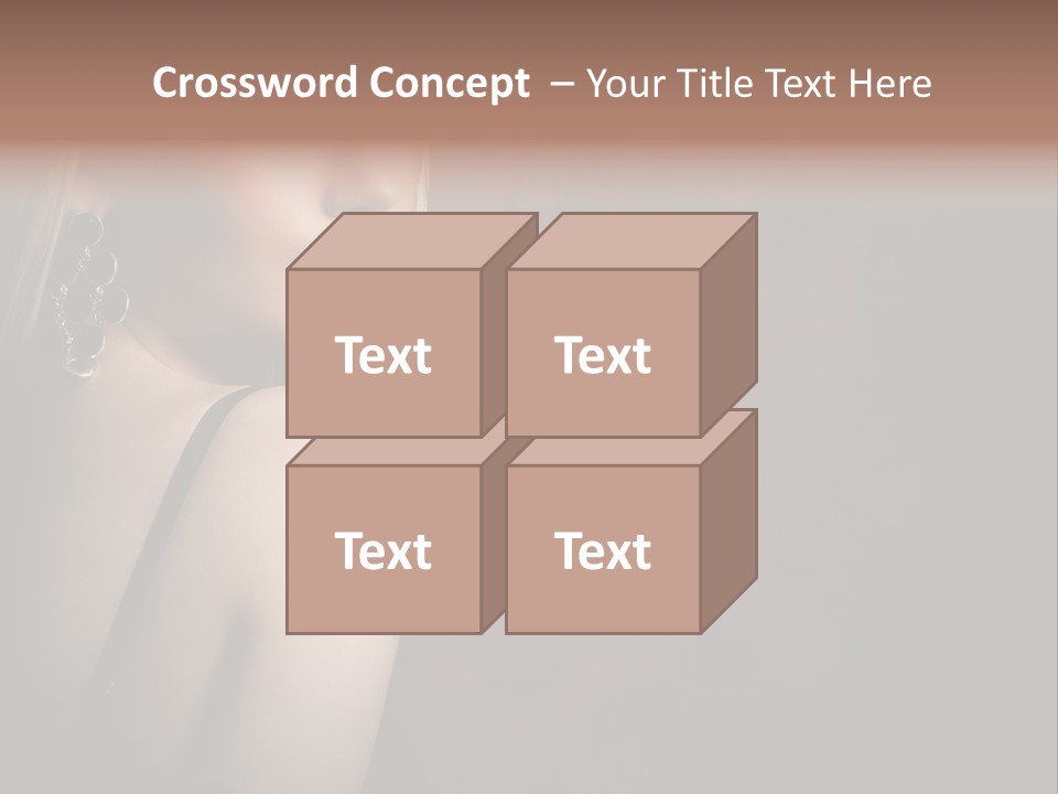 Luxurious Fox Model PowerPoint Template