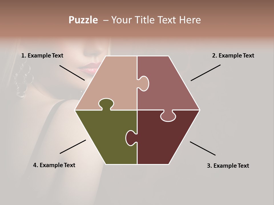 Luxurious Fox Model PowerPoint Template