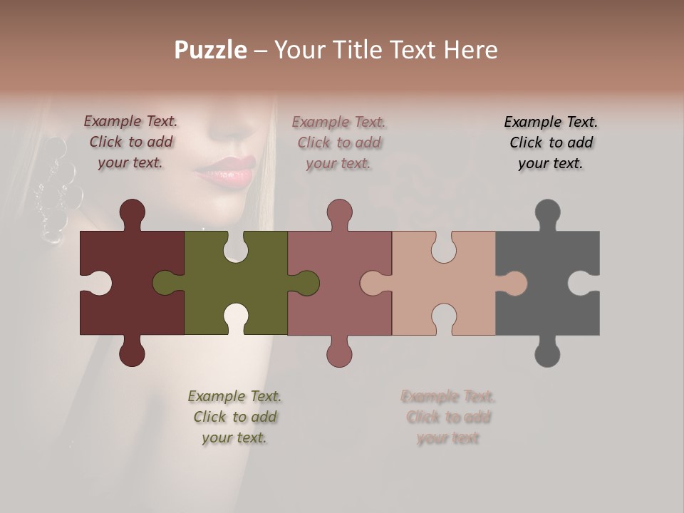 Luxurious Fox Model PowerPoint Template