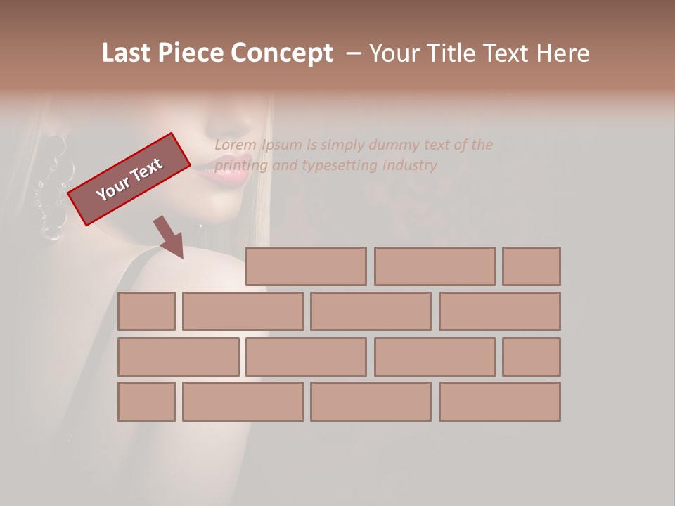 Luxurious Fox Model PowerPoint Template