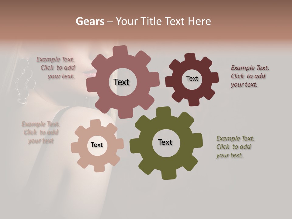 Luxurious Fox Model PowerPoint Template