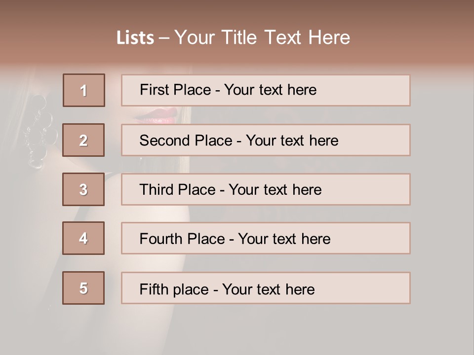 Luxurious Fox Model PowerPoint Template