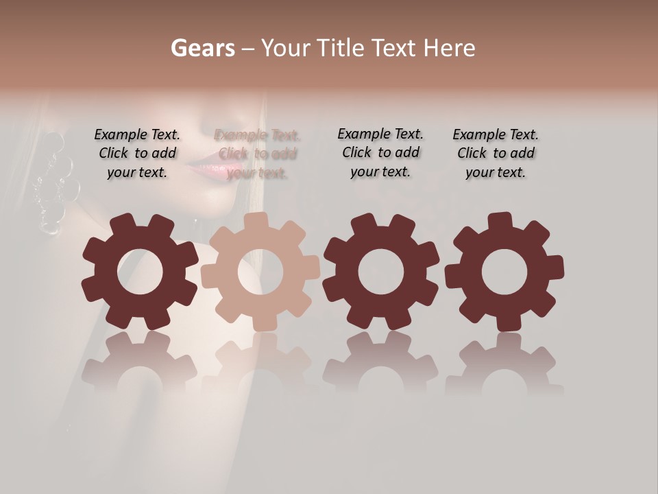 Luxurious Fox Model PowerPoint Template