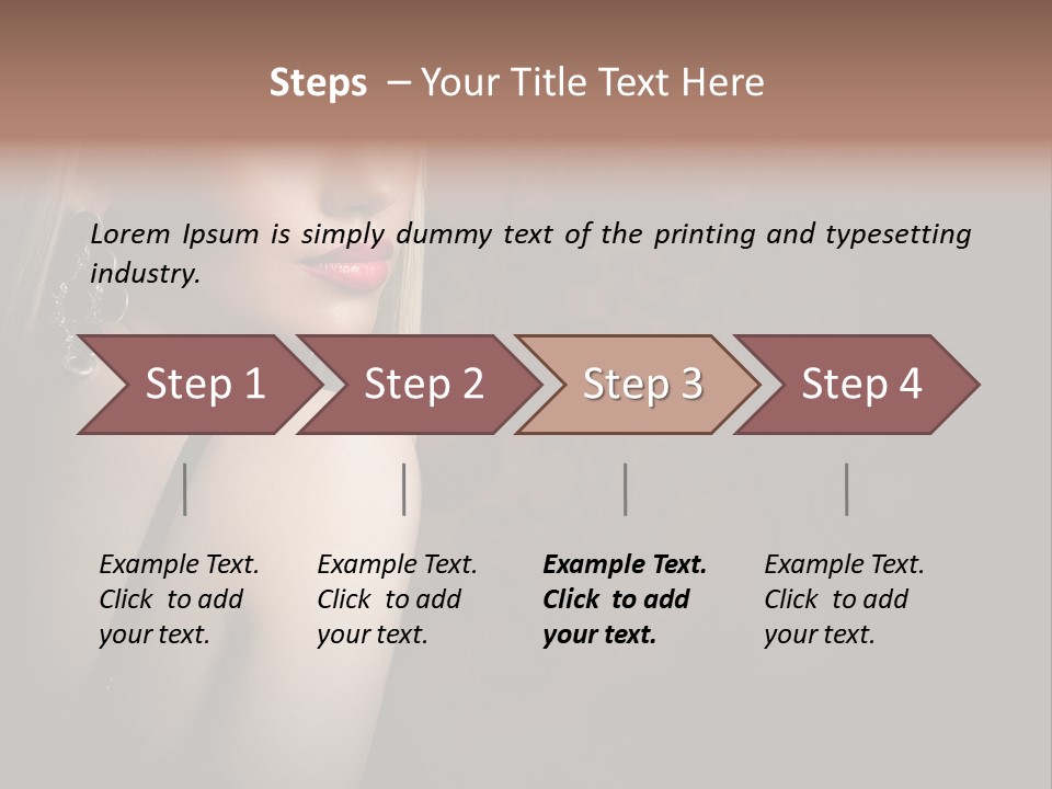 Luxurious Fox Model PowerPoint Template