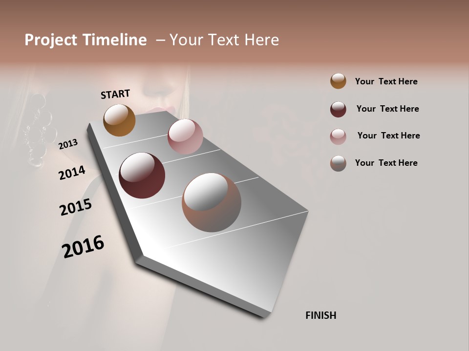 Luxurious Fox Model PowerPoint Template