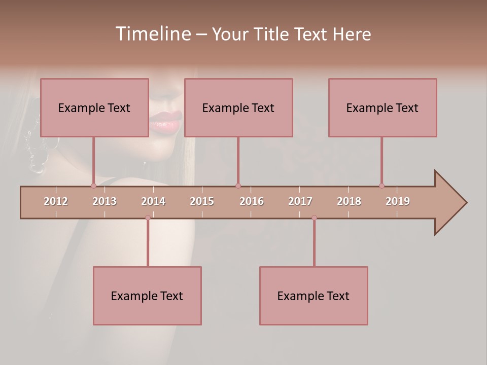 Luxurious Fox Model PowerPoint Template