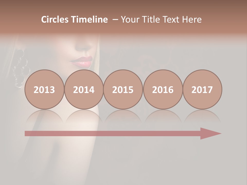 Luxurious Fox Model PowerPoint Template