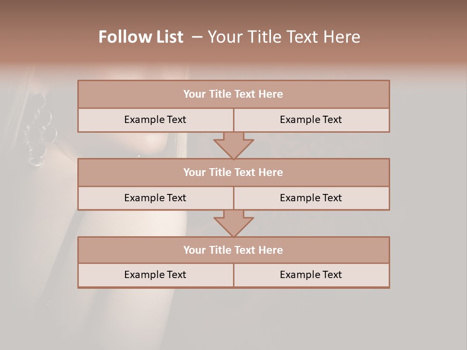 Luxurious Fox Model PowerPoint Template