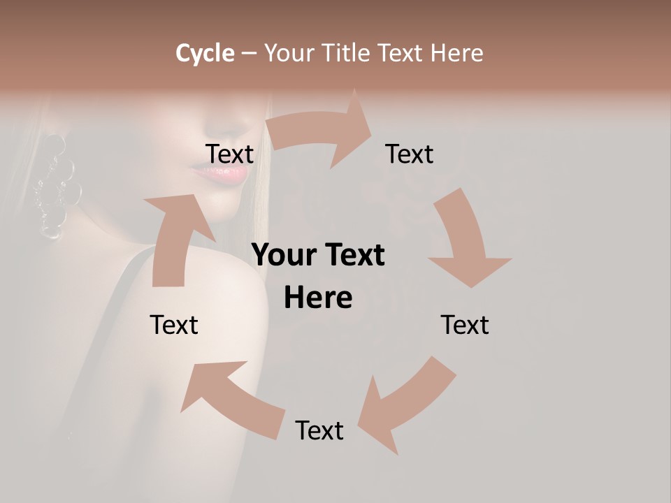 Luxurious Fox Model PowerPoint Template