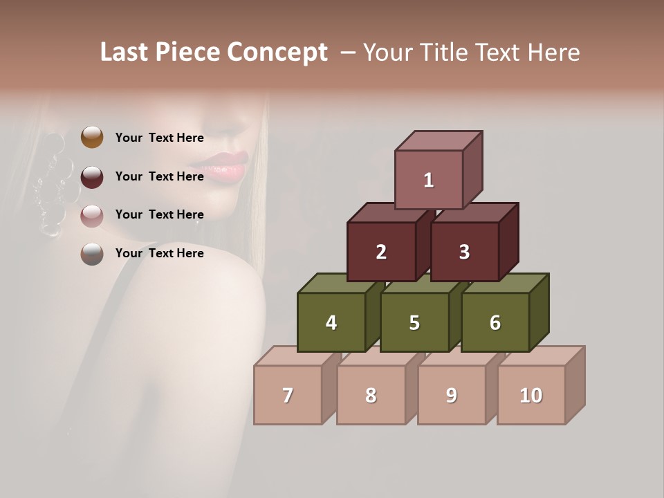 Luxurious Fox Model PowerPoint Template