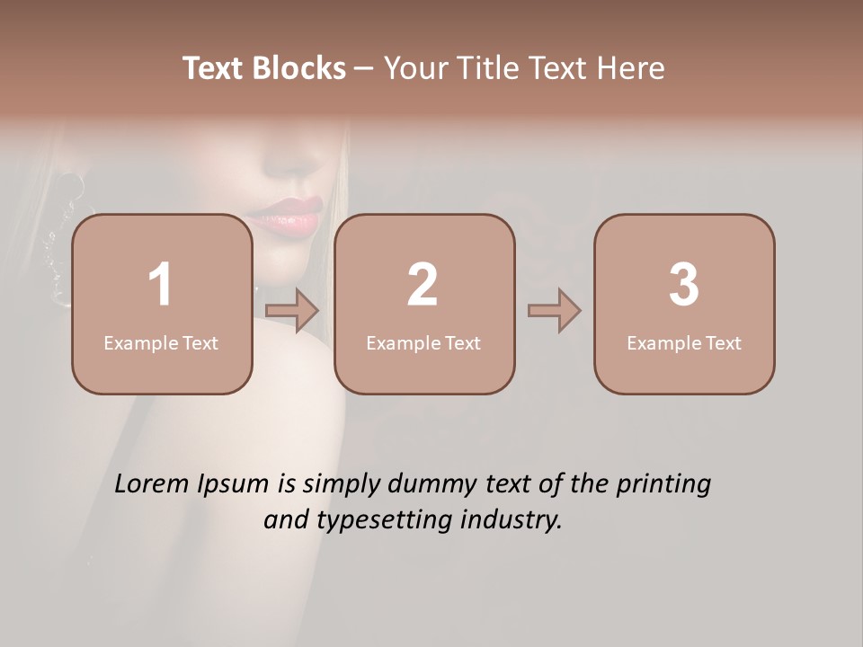 Luxurious Fox Model PowerPoint Template