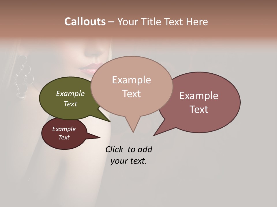 Luxurious Fox Model PowerPoint Template