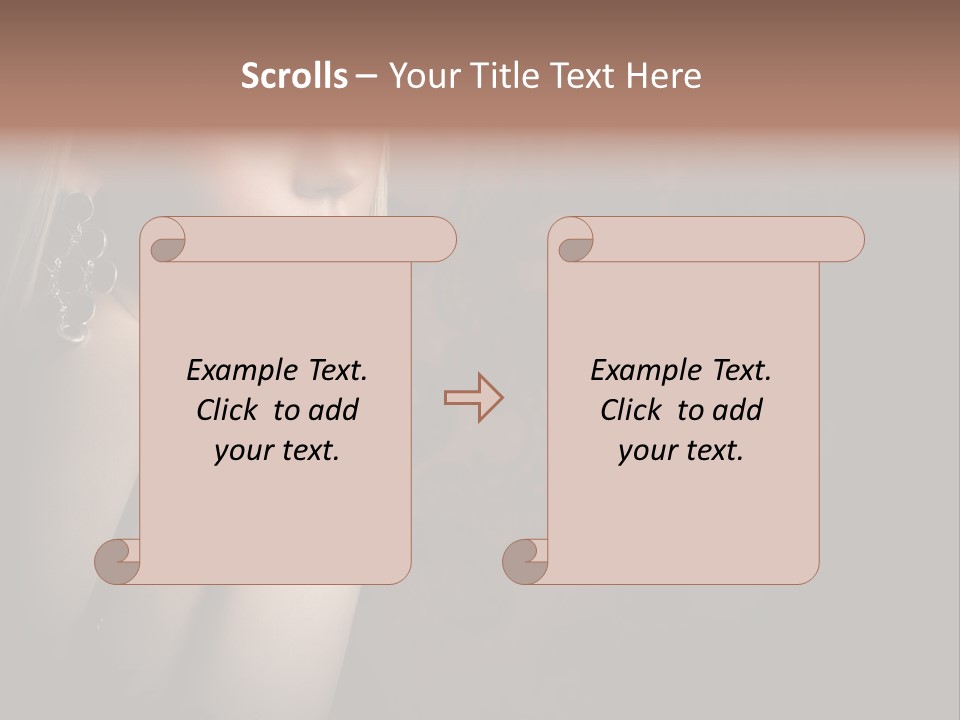 Luxurious Fox Model PowerPoint Template
