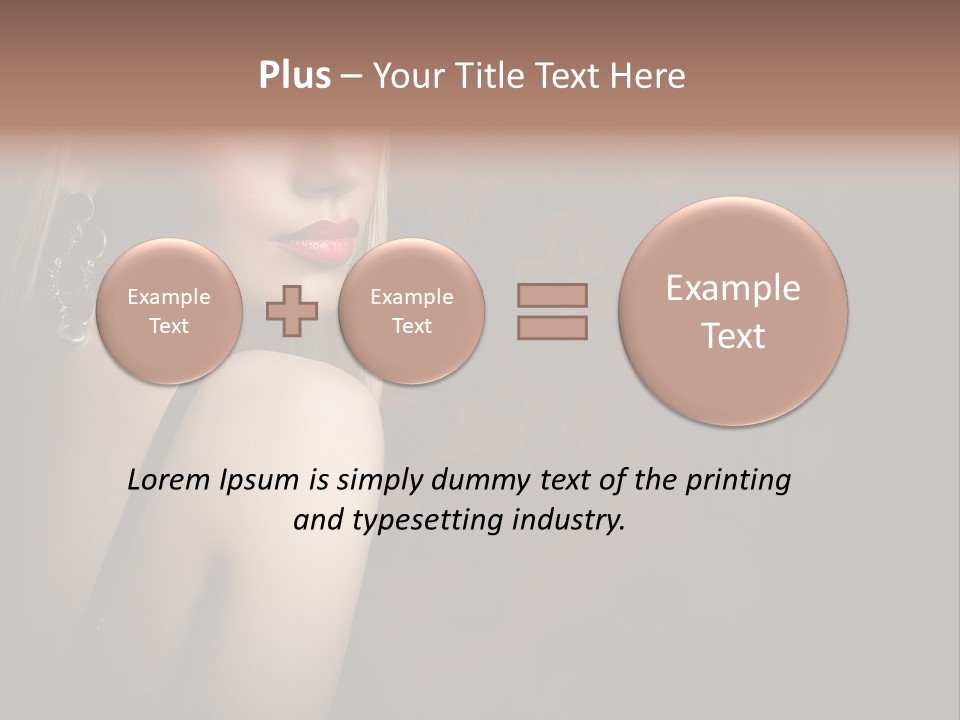 Luxurious Fox Model PowerPoint Template