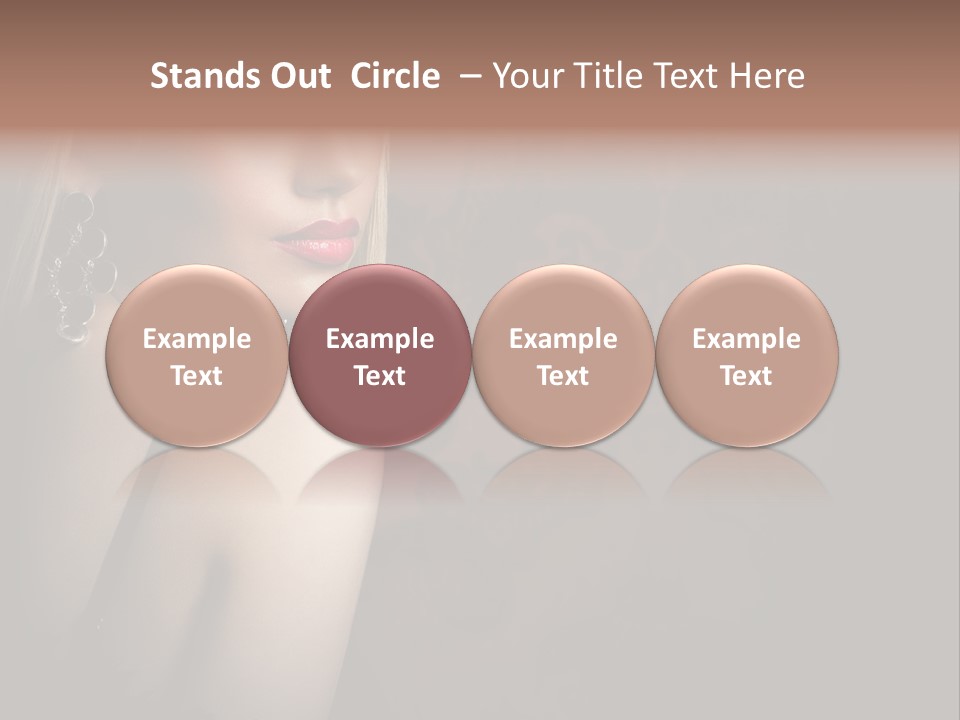 Luxurious Fox Model PowerPoint Template