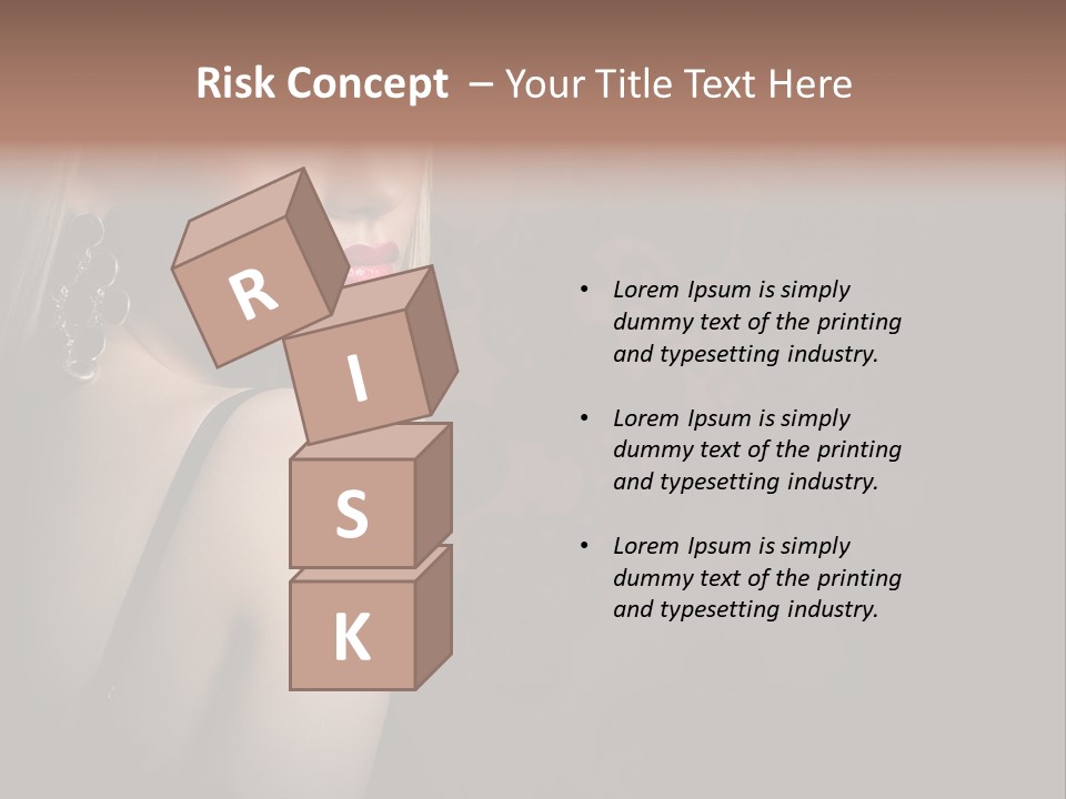 Luxurious Fox Model PowerPoint Template