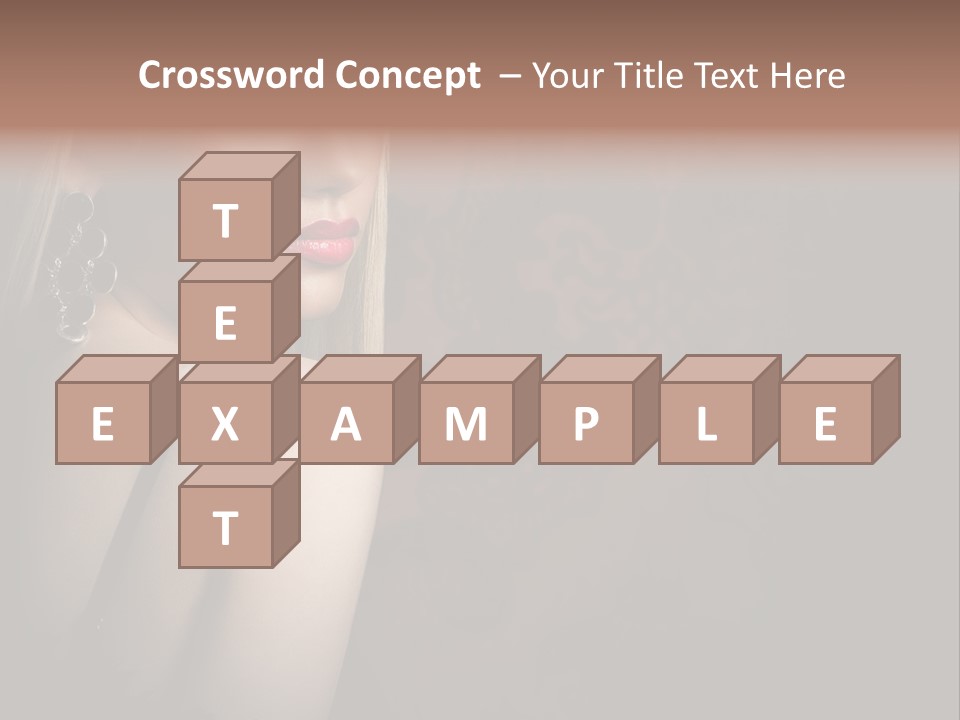 Luxurious Fox Model PowerPoint Template