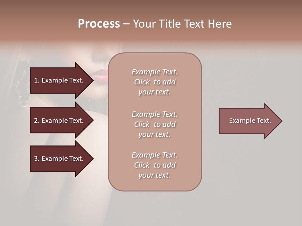 Luxurious Fox Model PowerPoint Template