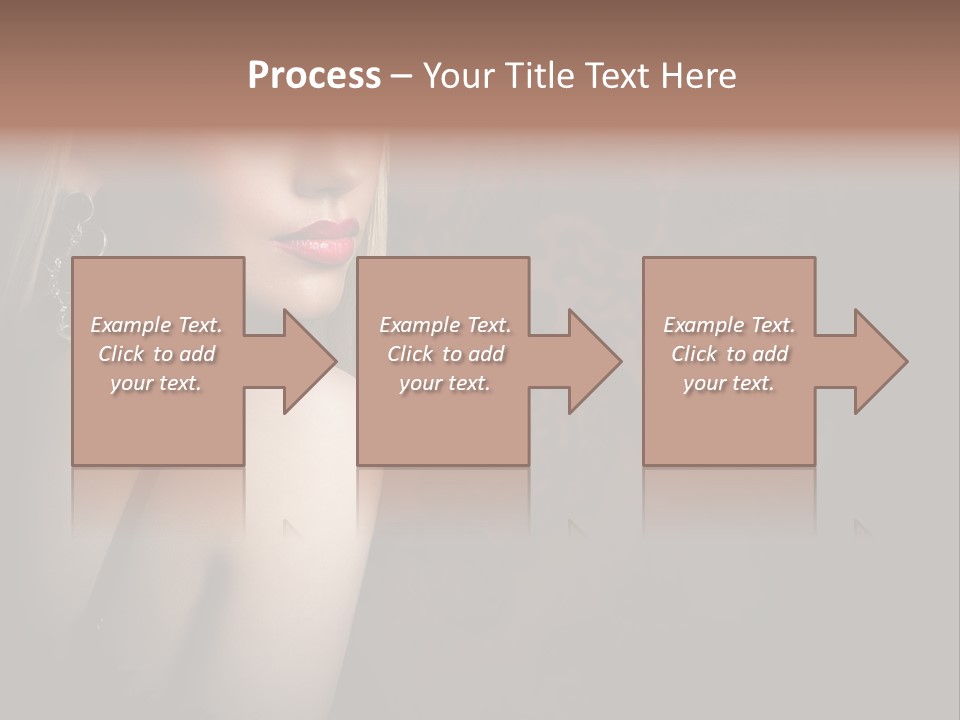 Luxurious Fox Model PowerPoint Template