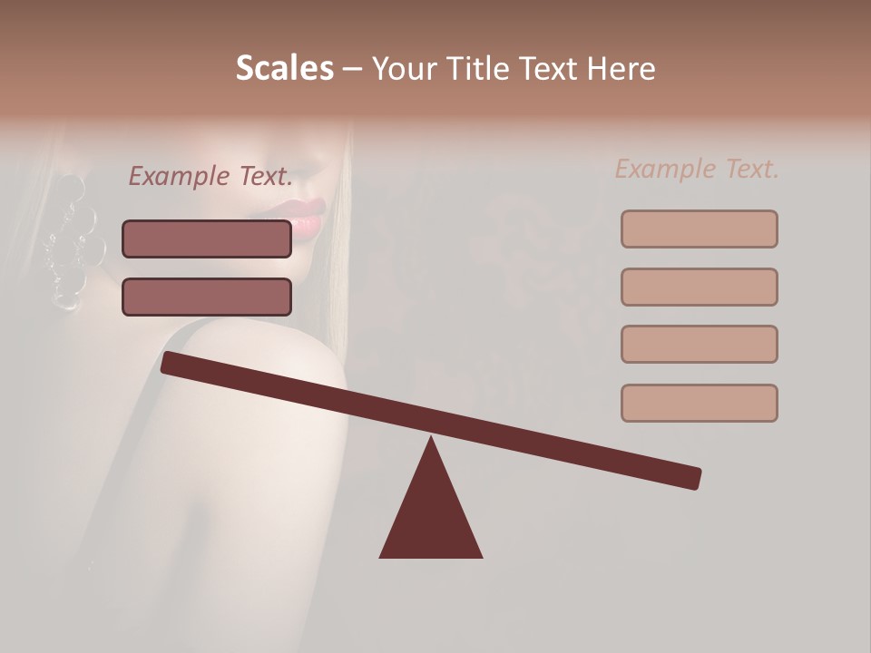 Luxurious Fox Model PowerPoint Template