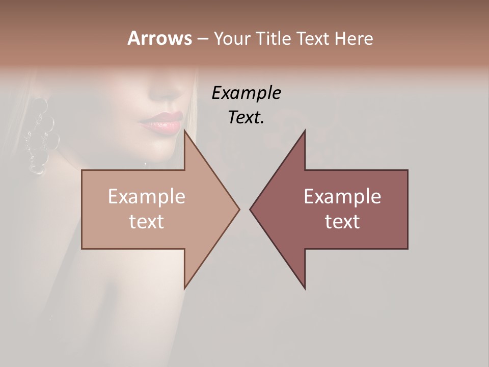 Luxurious Fox Model PowerPoint Template