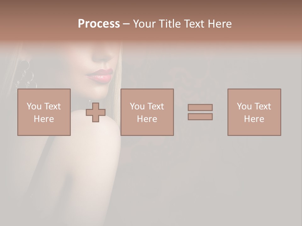Luxurious Fox Model PowerPoint Template