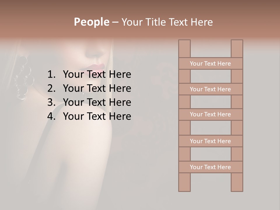 Luxurious Fox Model PowerPoint Template