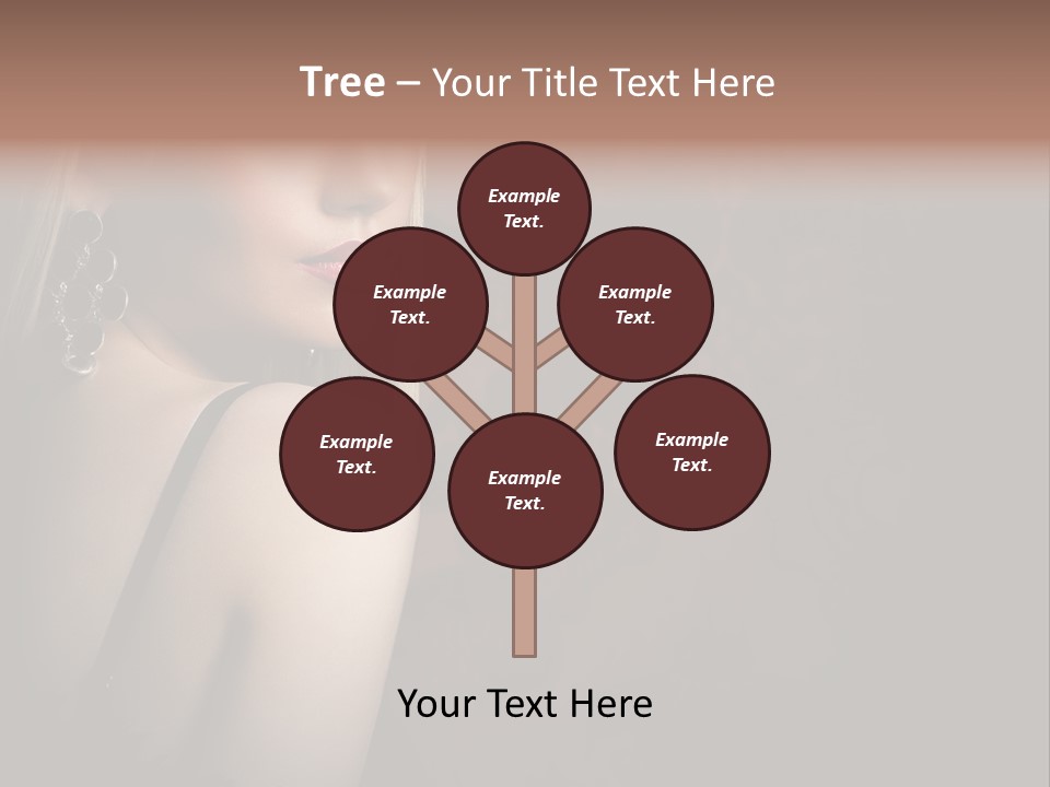 Luxurious Fox Model PowerPoint Template