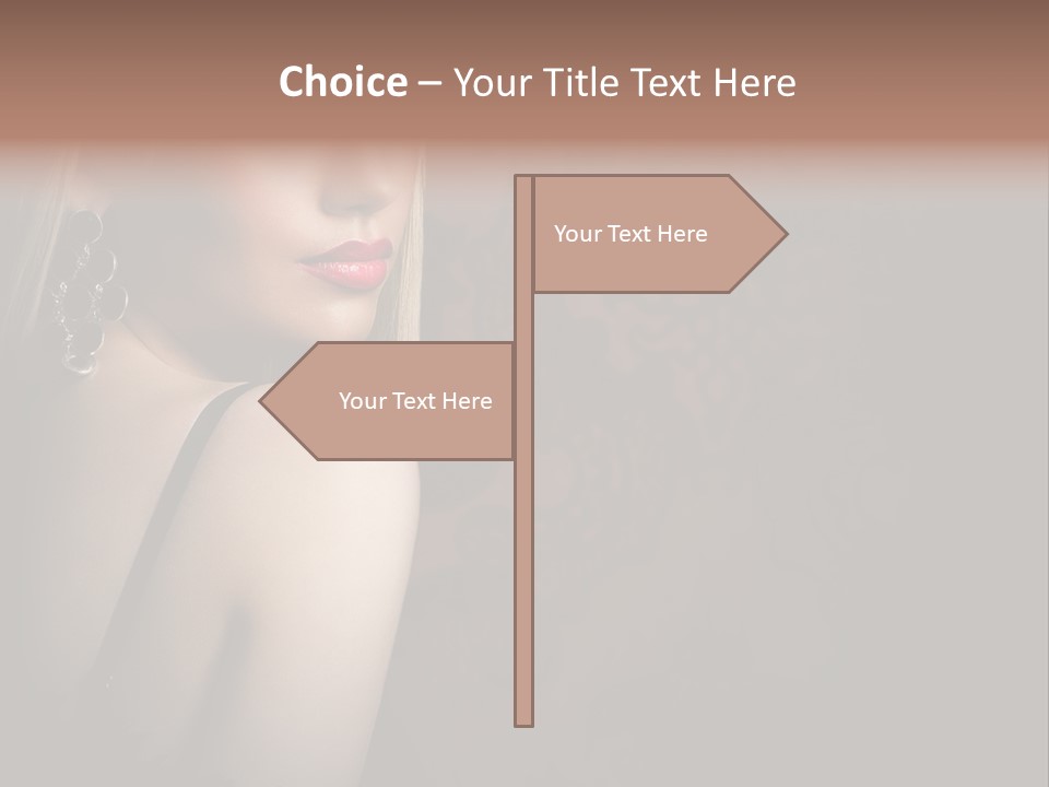 Luxurious Fox Model PowerPoint Template