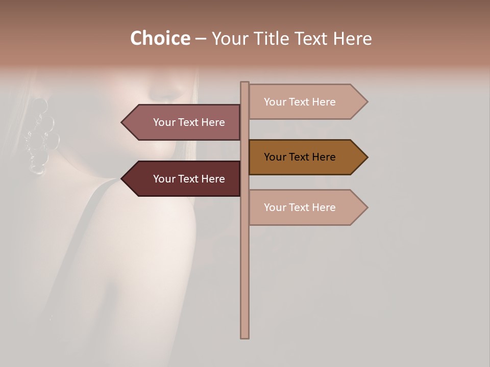 Luxurious Fox Model PowerPoint Template