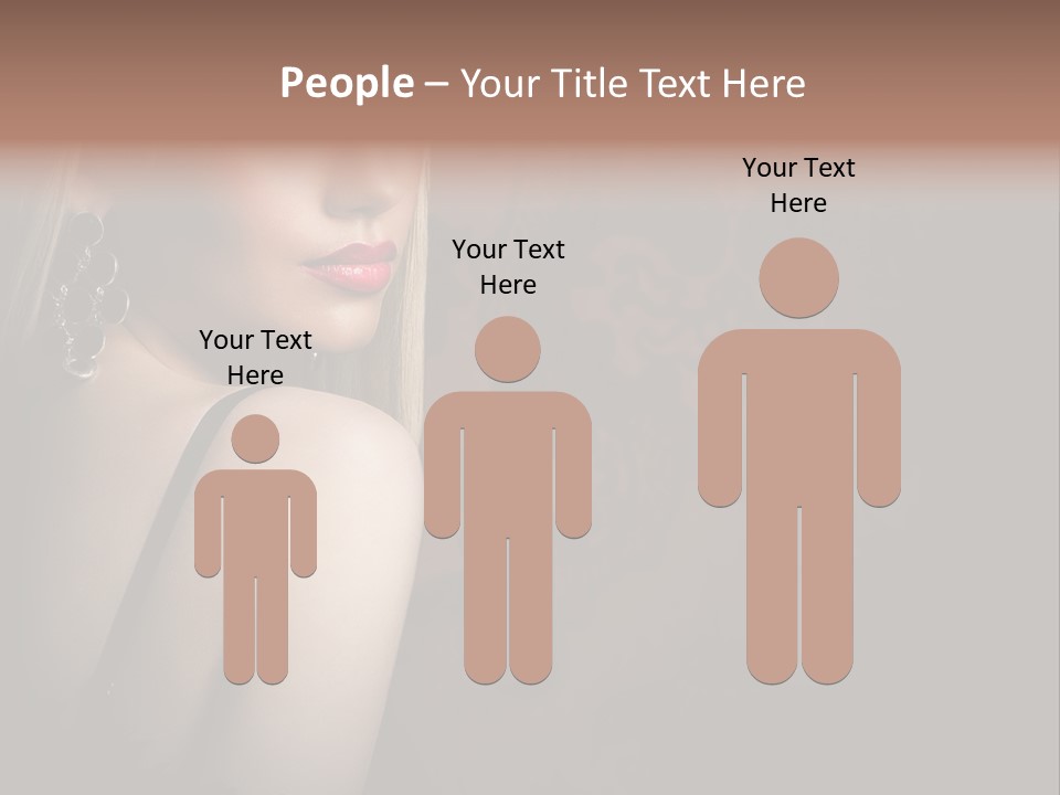 Luxurious Fox Model PowerPoint Template