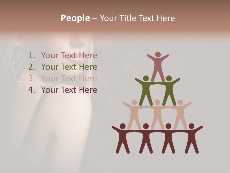 Luxurious Fox Model PowerPoint Template