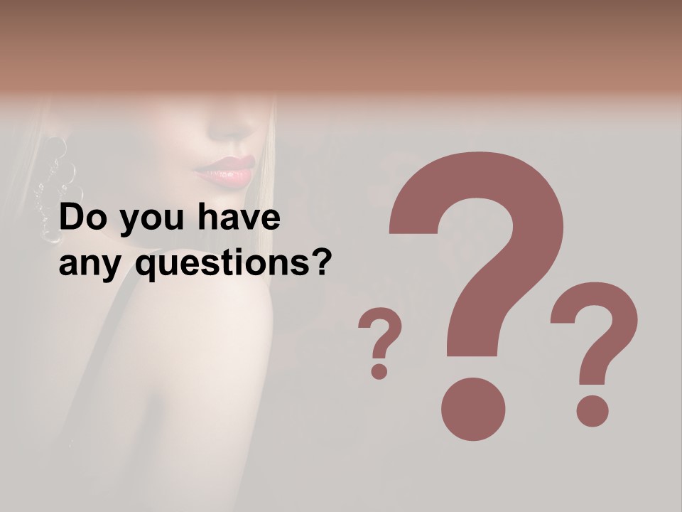 Luxurious Fox Model PowerPoint Template