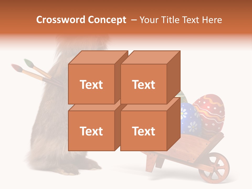 Easter Fluffy Red PowerPoint Template