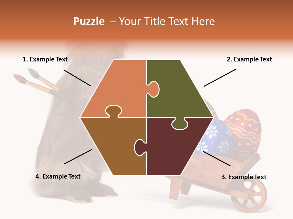 Easter Fluffy Red PowerPoint Template